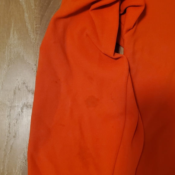 Vintage 1980s Orange White Embroidered Lightweight Varsity Jacket Large 80s #76 - Picture 12 of 16